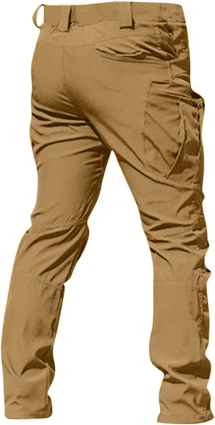 Tactical Pants for Men Waterproof Cargo Pants Multi Pockets Stretch Ripstop Combat Pants Outdoor Hiking Pants Work Pants