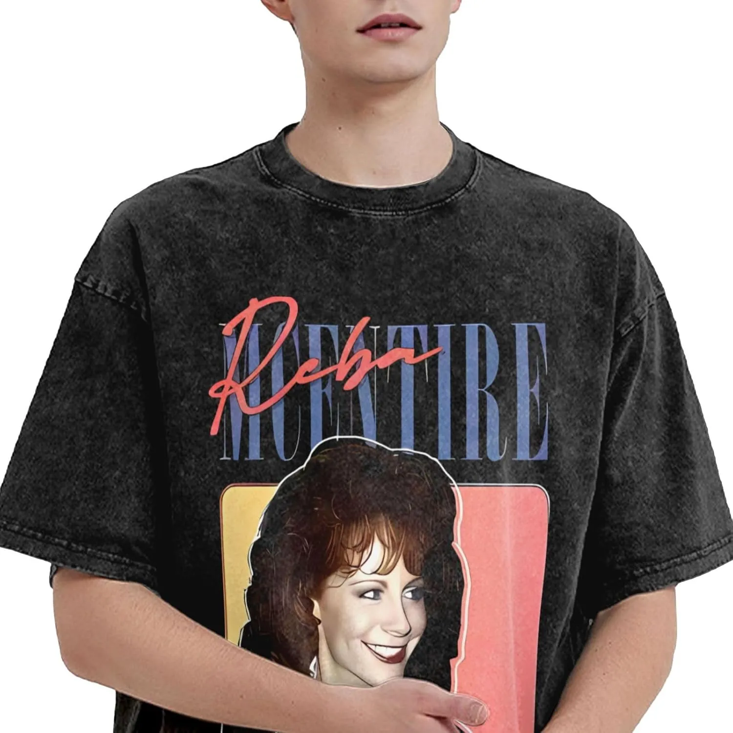 Teen Mens Streetwear Oversized Smooth T Shirt Short Sleeve Adults Teens Stretch-Cotton Shirt