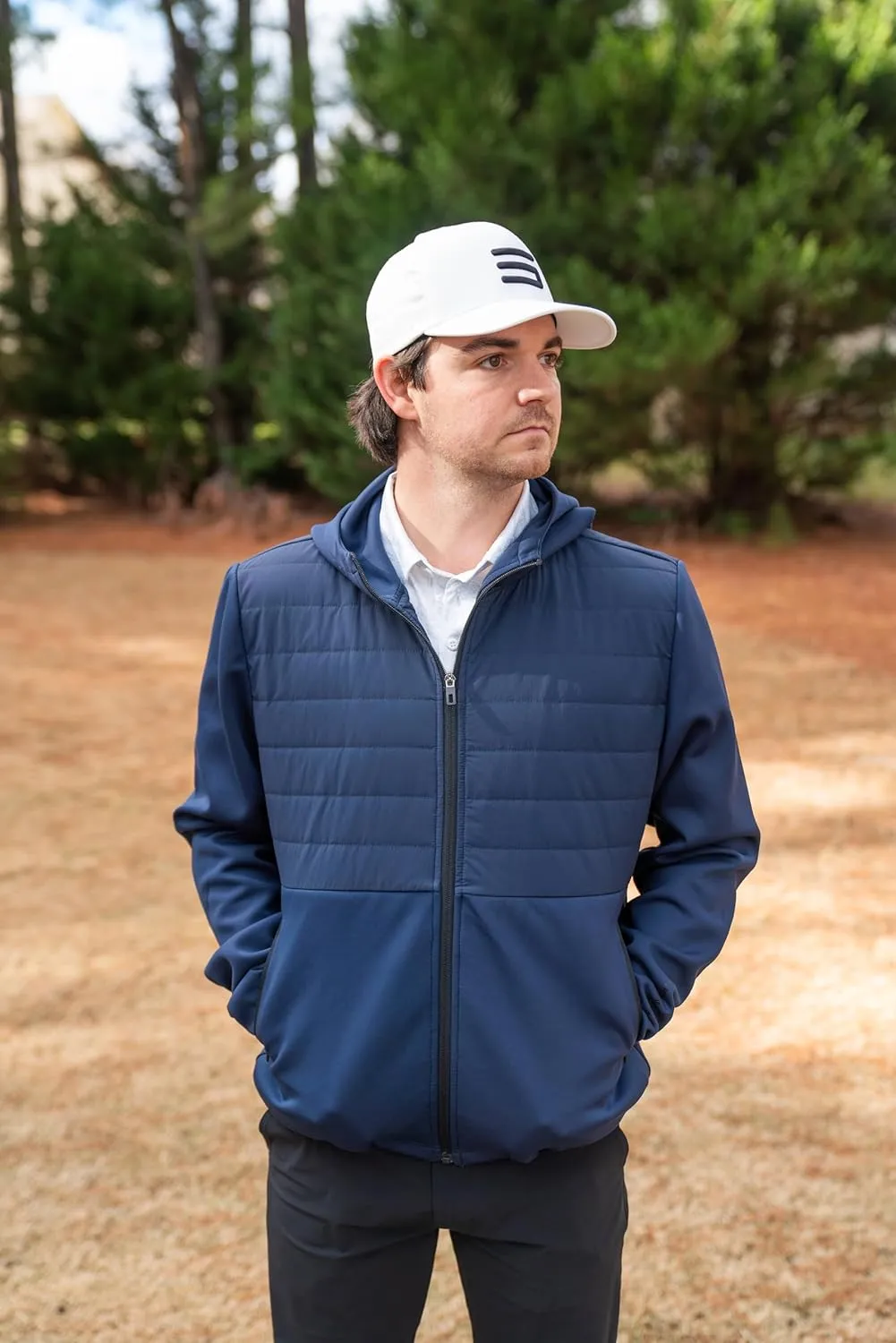 Three Sixty Six Men's Full Zip Sweatshirt Hoodie - Lightweight and Stretchy Zipper Hoodie Jacket