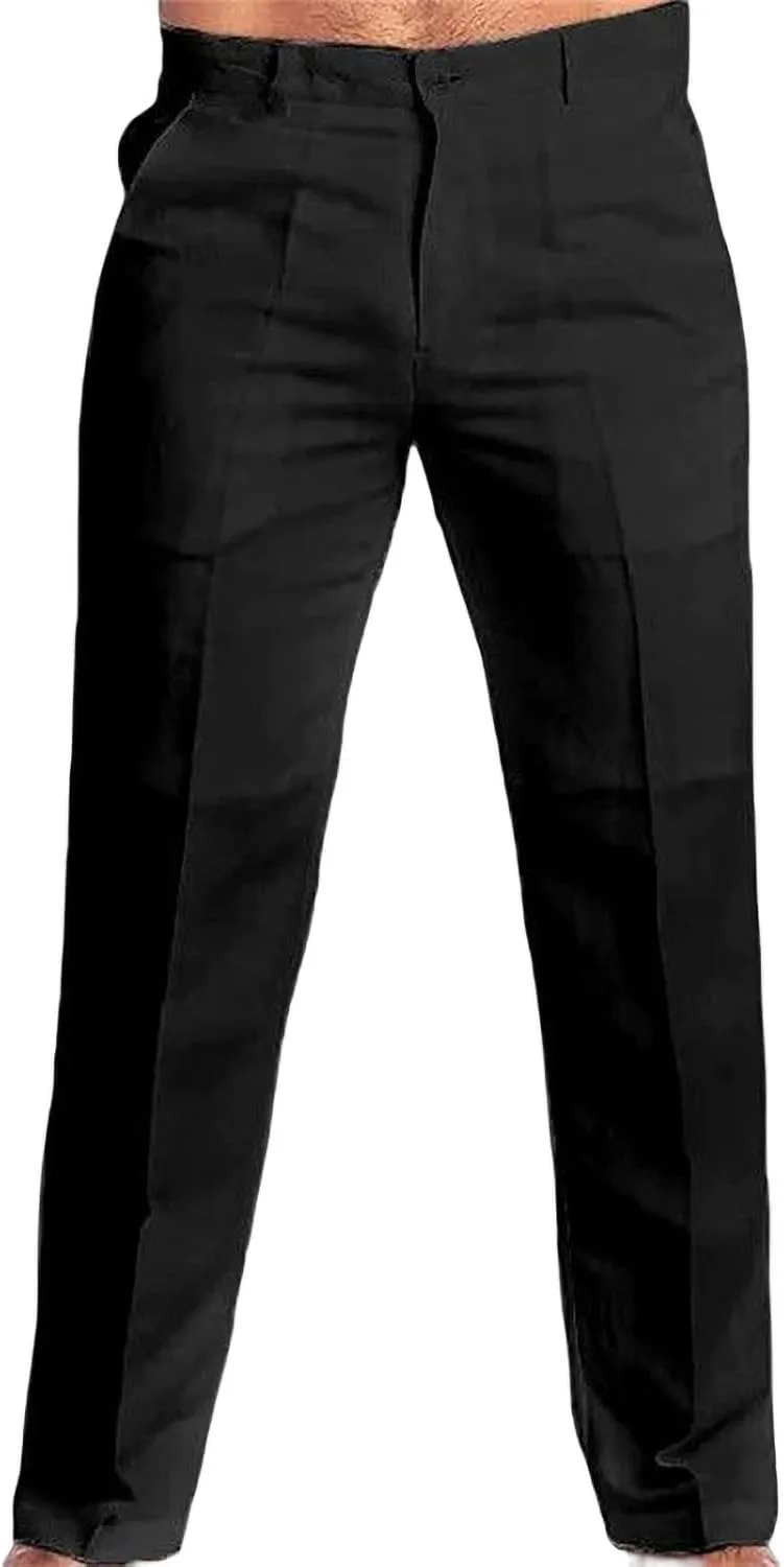 TOSHIKII Men's Casual Linen Pant Men Summer Beach Trousers Loose Linen Pajamas Bottoms