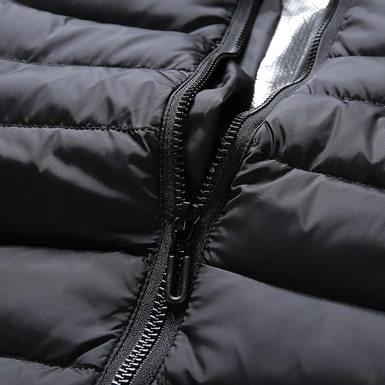 tuduoms Winter Heated Down Jacket Warming Heated Quilted Puffer Jacket 9 Areas Usb Electric Heating Jacket Lightweight Coat