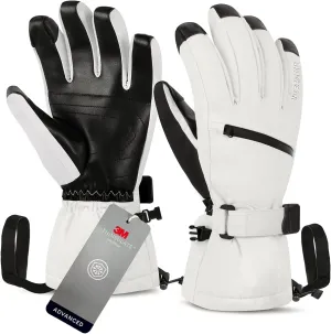 Unigear Ski Gloves Waterproof Touchscreen Snowboard Gloves, Warm Winter Snow Gloves for Cold Weather, Fits Both Men & Women