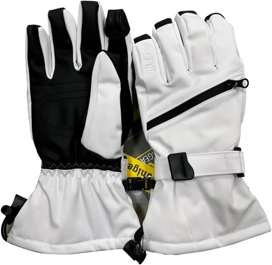 Unigear Ski Gloves Waterproof Touchscreen Snowboard Gloves, Warm Winter Snow Gloves for Cold Weather, Fits Both Men & Women