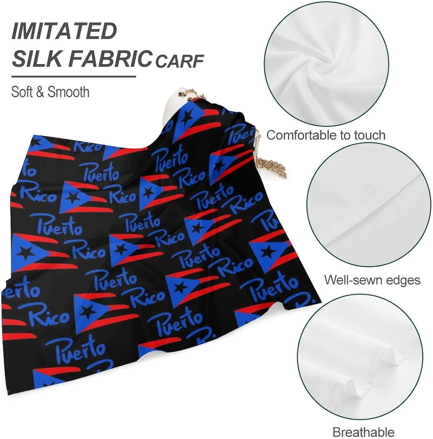 Unique Bandana Handkerchiefs for Women, Smooth Face Mask Headbands Neck Gaiter