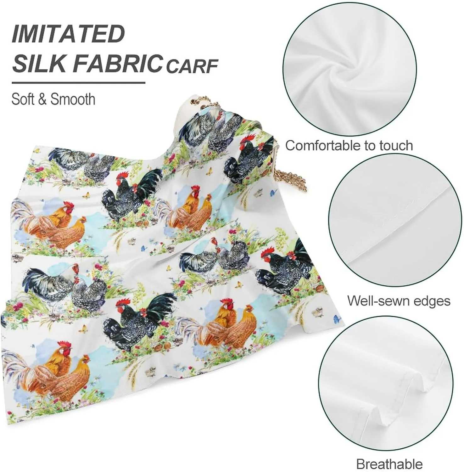 Unique Bandana Handkerchiefs for Women, Smooth Face Mask Headbands Neck Gaiter