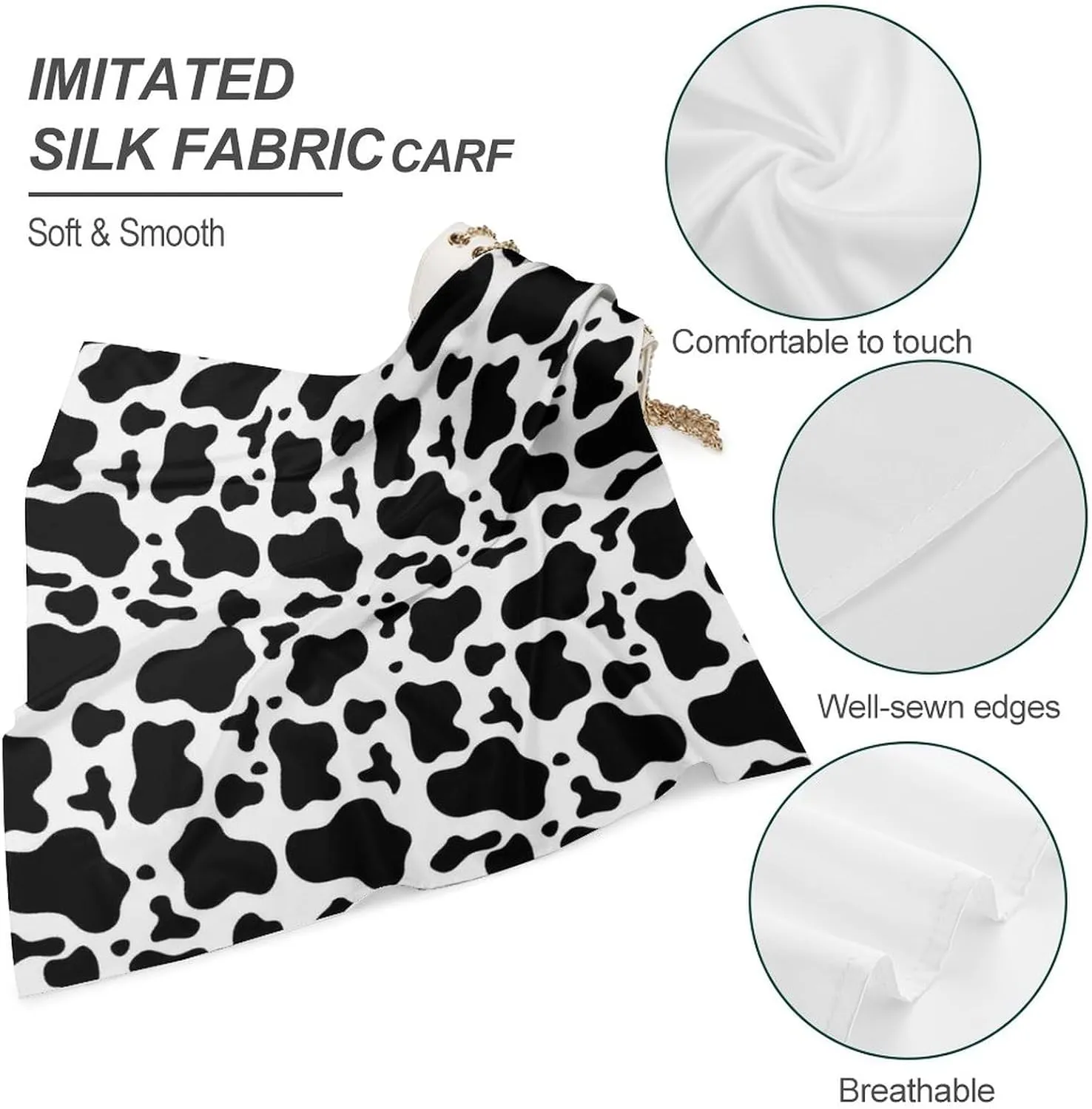 Unique Bandana Handkerchiefs for Women, Smooth Face Mask Headbands Neck Gaiter