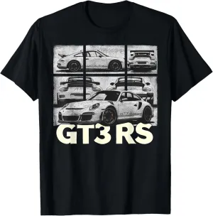 Vintage Jdm Motorsports Car Drift GT3 RS Car Comic Style T-Shirt