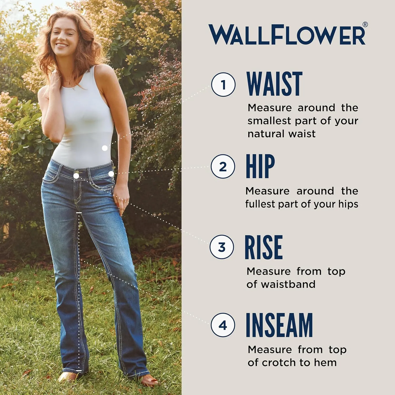 WallFlower Women's Sassy Denim Shorts High-Rise Insta Soft Juniors (Standard and Plus)