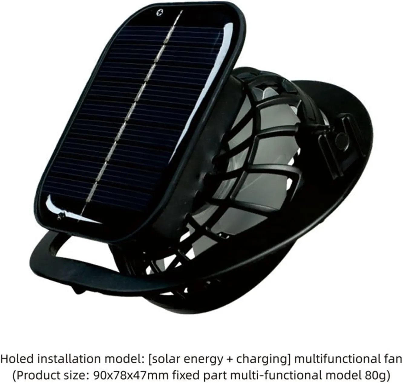 Wide Brim Solar Power Fan Hat, UPF 50  Solar Power Fan Bucket Hat for Fishing Beach Camping Hiking Outdoor