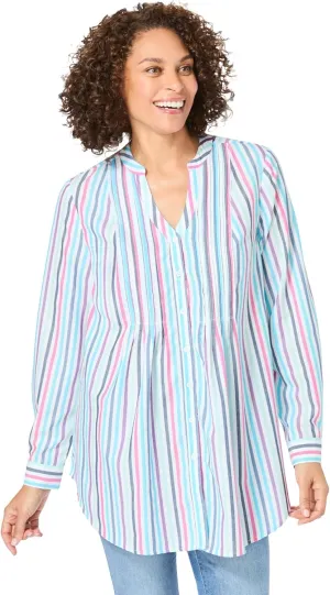 Woman Within Women's Plus Size Perfect Pintuck Tunic