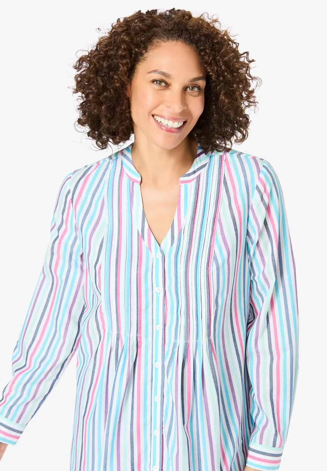 Woman Within Women's Plus Size Perfect Pintuck Tunic