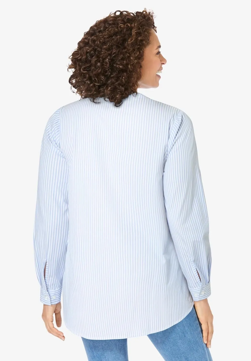 Woman Within Women's Plus Size Perfect Pintuck Tunic