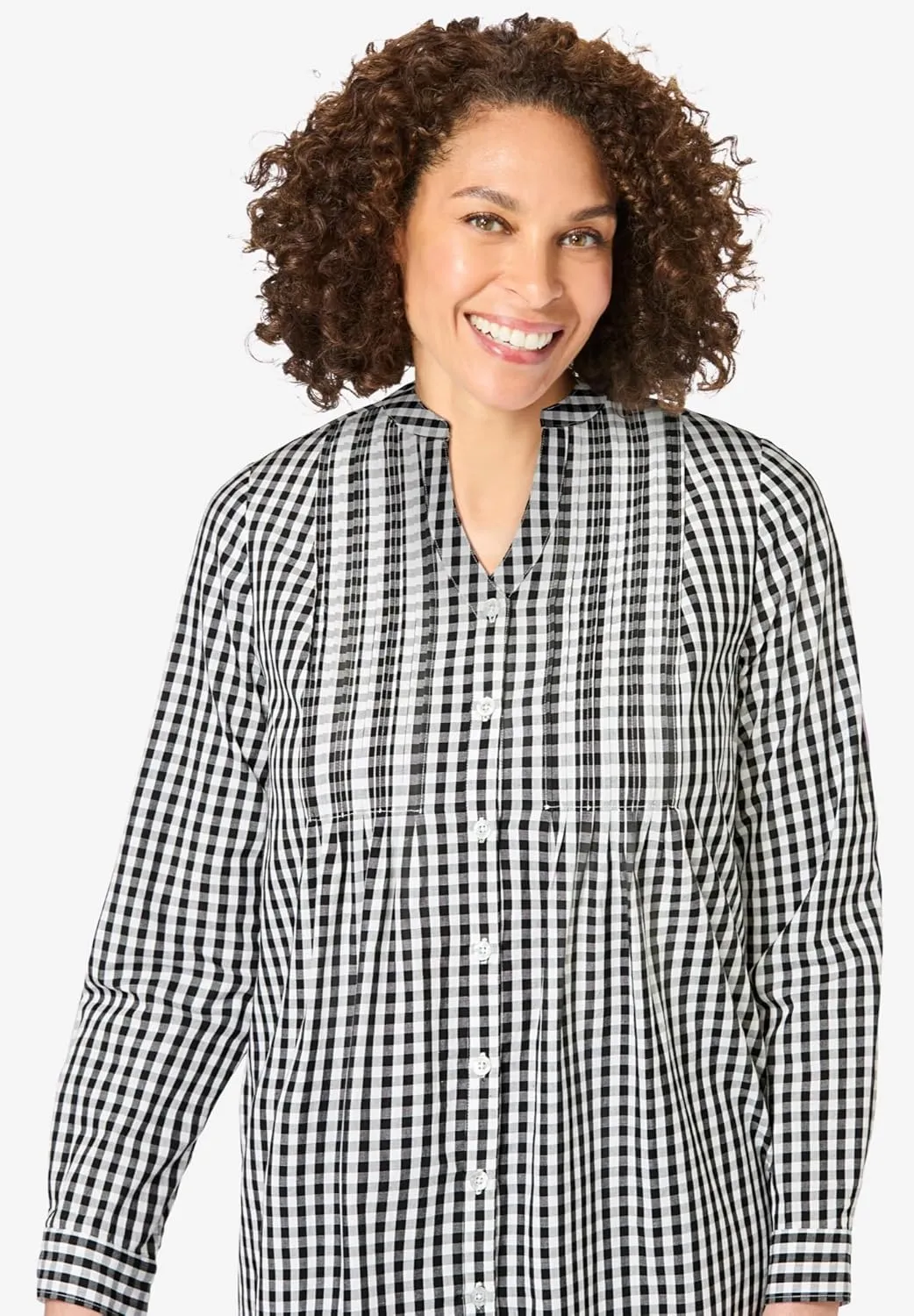 Woman Within Women's Plus Size Perfect Pintuck Tunic
