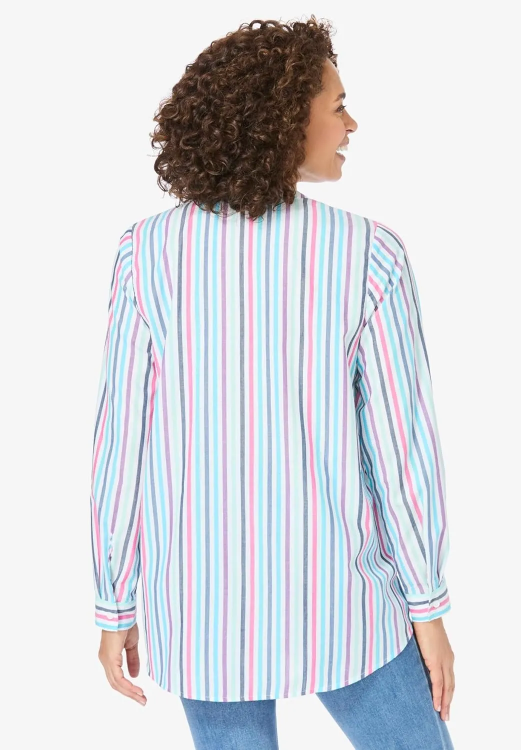 Woman Within Women's Plus Size Perfect Pintuck Tunic