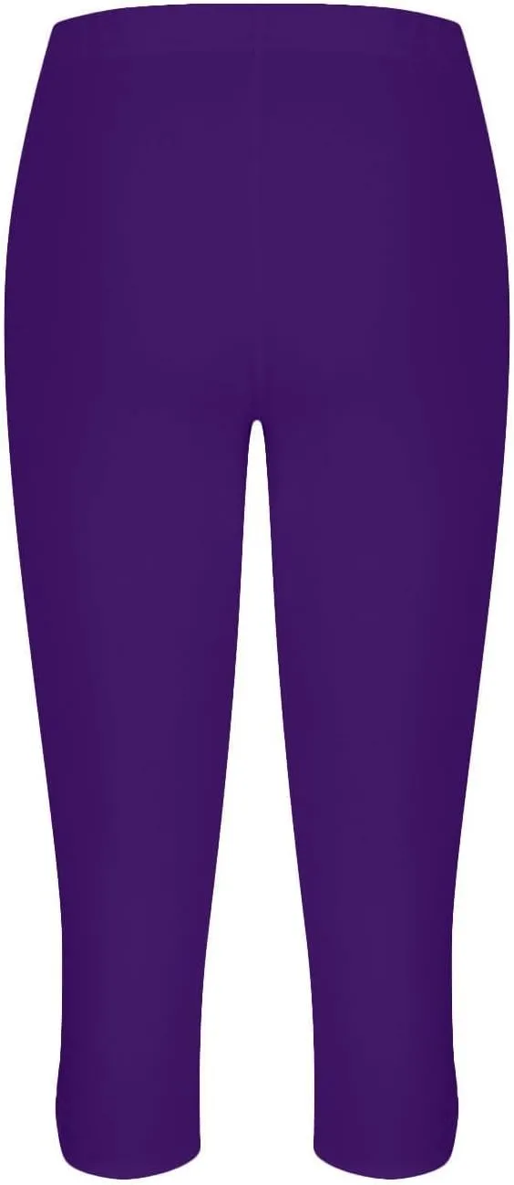 Womens Casual Cropped Leggings Seamless Smooth Stretchy Yoga Pants High Waisted Butt Lifting Tights Beach Sweatpants