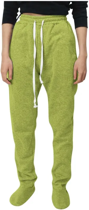 Women's Fleece Lined Leggings Elastic Waisted Outdoor Running Casual Drawstring Ultra-Soft Lounge Joggers Sweatpants