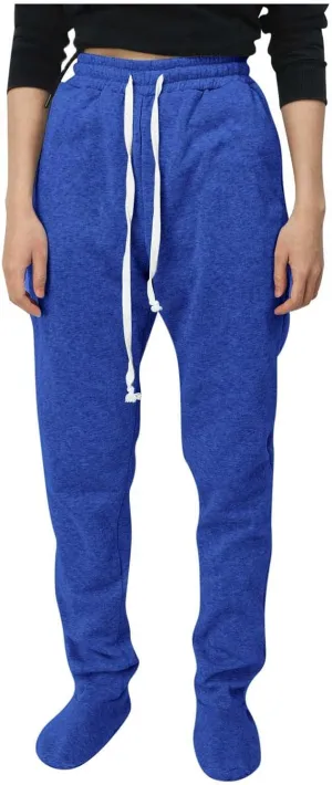 Women's Fleece Lined Leggings Elastic Waisted Outdoor Running Casual Drawstring Ultra-Soft Lounge Joggers Sweatpants