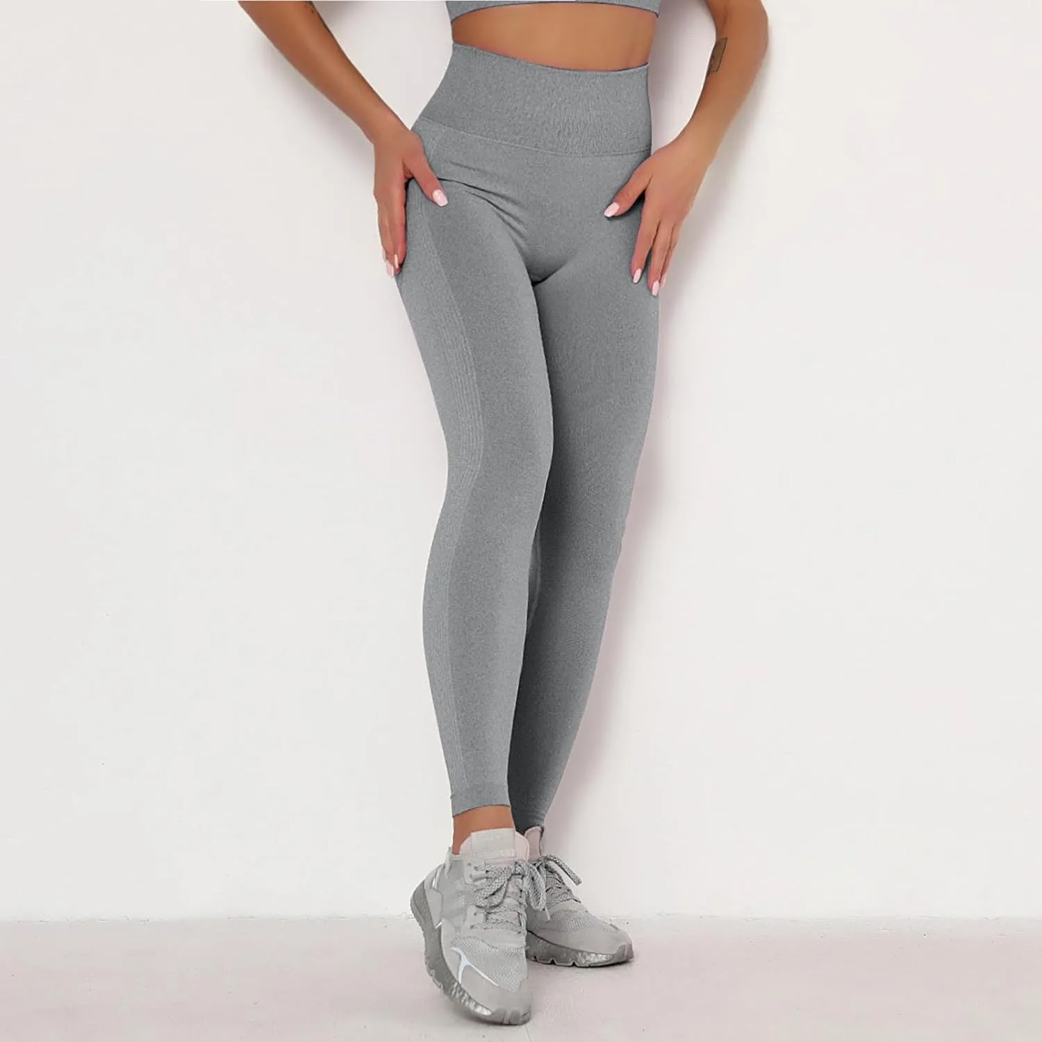 Women's High-Waisted Compression Shaping Leggings Ab Control Workout Smooth Comfortable Stylish Fitness Sexy Tight