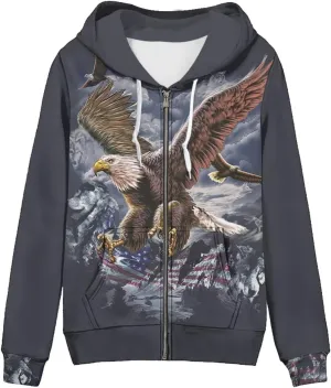 Women's Long Sleeve Hoodie with Smooth Zipper Casual Sweatshirt Y2K Hooded Cardigan Size XS-5XL