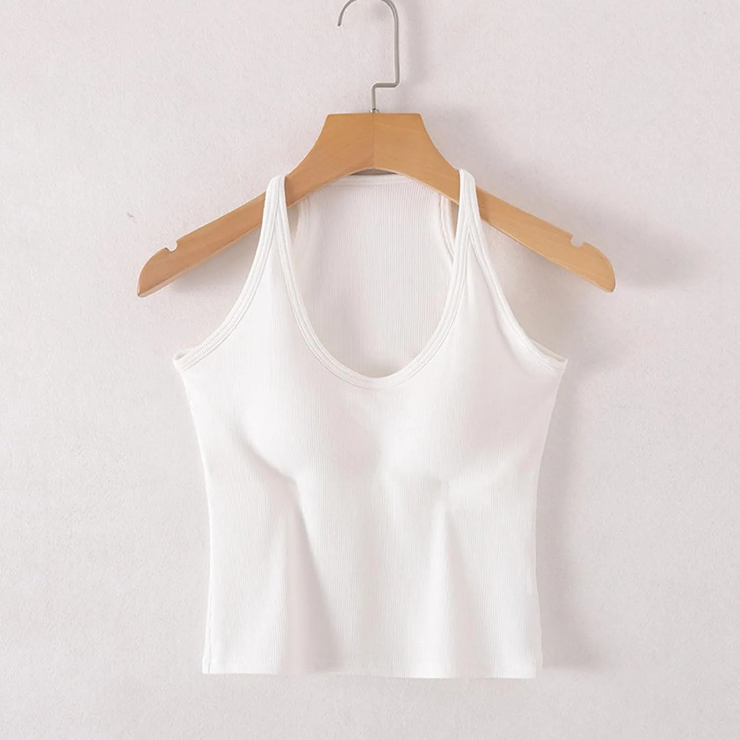 Women's Lounge Camisole Tank Tops Spaghetti Strap Rugular Fit Smooth Soft Athletic Workout Deep V Neck Tanks Shirts