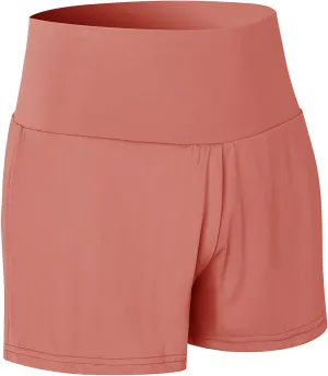 Women's Running Shorts High Waisted Sporty Workout Yoga Shorts Quick dry and Breathable Gym Athletic Shorts Pants