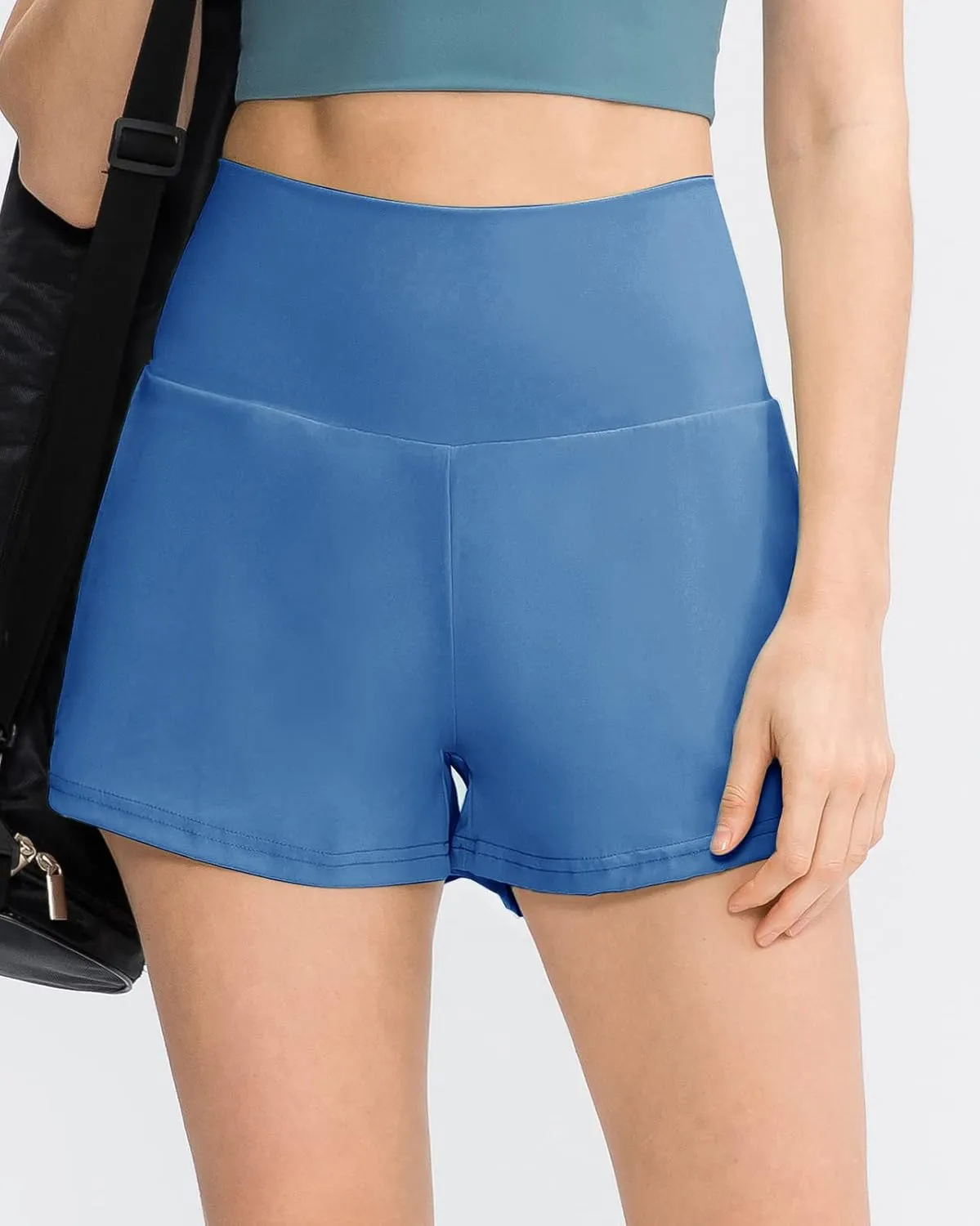 Women's Running Shorts High Waisted Sporty Workout Yoga Shorts Quick dry and Breathable Gym Athletic Shorts Pants