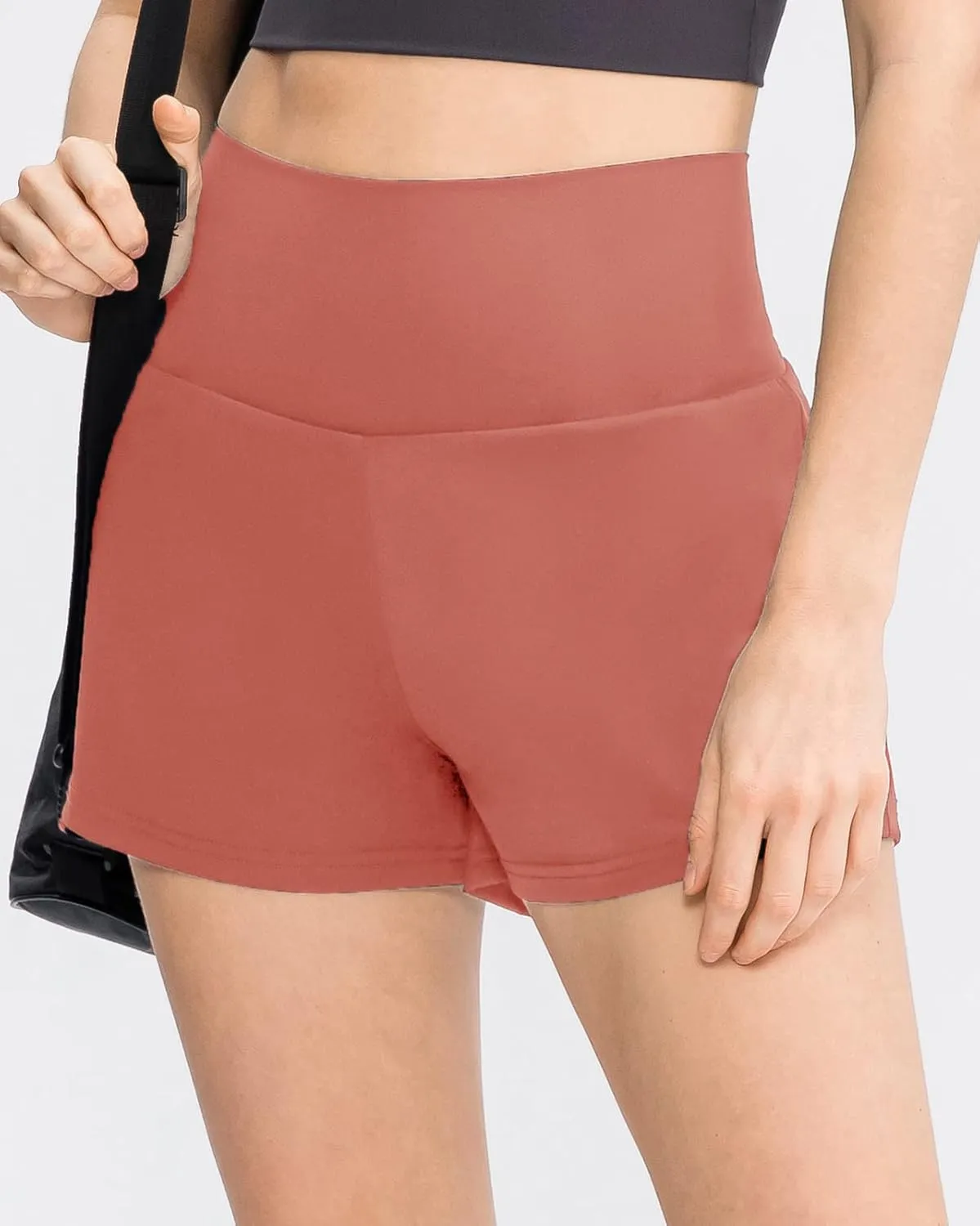 Women's Running Shorts High Waisted Sporty Workout Yoga Shorts Quick dry and Breathable Gym Athletic Shorts Pants