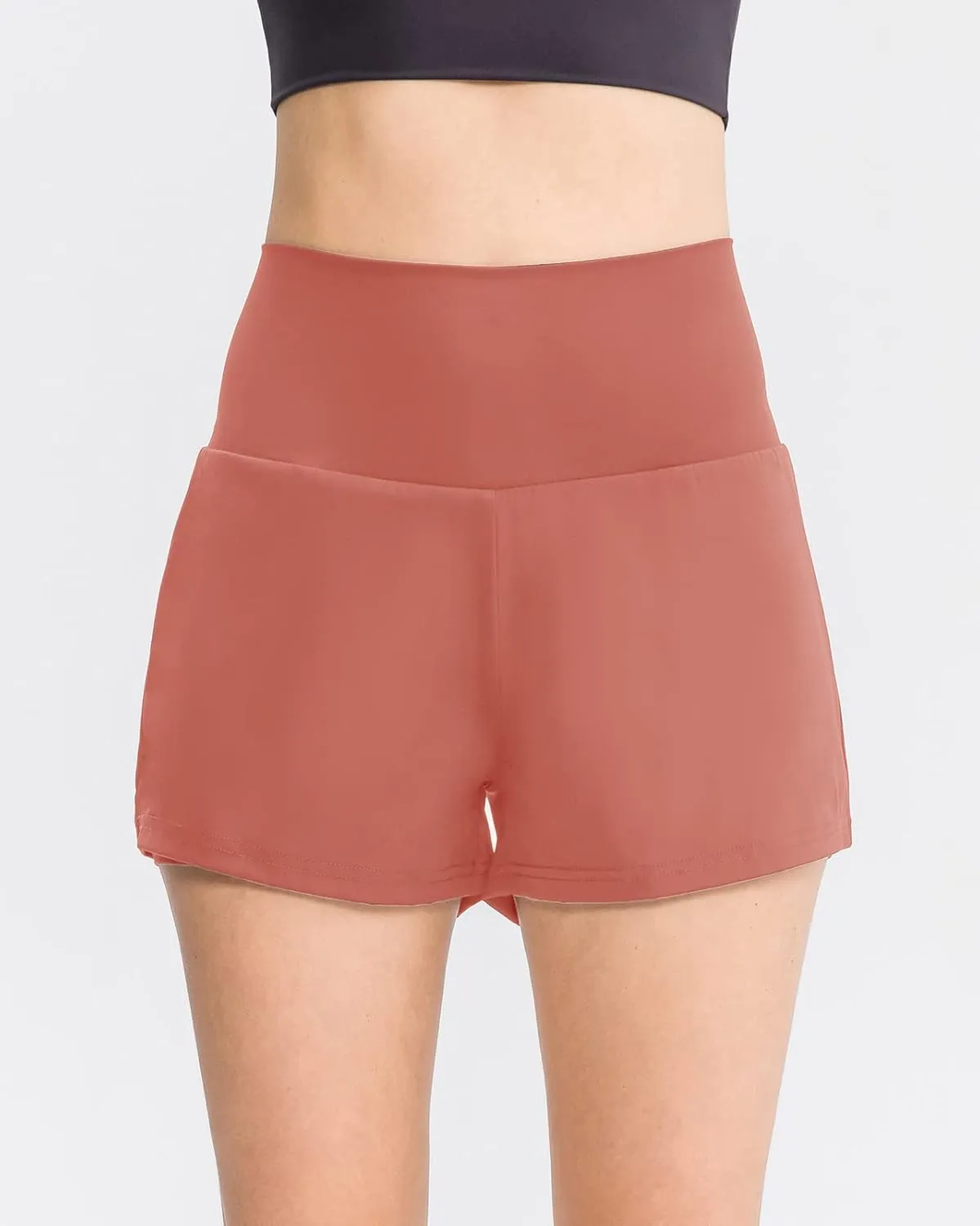 Women's Running Shorts High Waisted Sporty Workout Yoga Shorts Quick dry and Breathable Gym Athletic Shorts Pants
