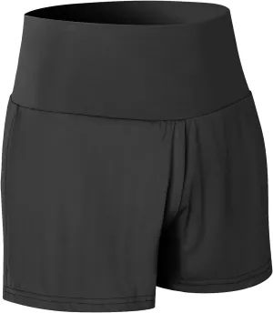 Women's Running Shorts High Waisted Sporty Workout Yoga Shorts Quick dry and Breathable Gym Athletic Shorts Pants