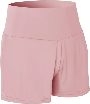 Women's Running Shorts High Waisted Sporty Workout Yoga Shorts Quick dry and Breathable Gym Athletic Shorts Pants