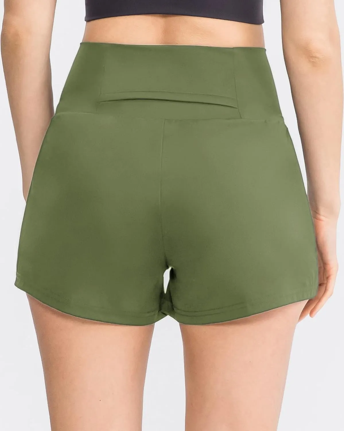 Women's Running Shorts High Waisted Sporty Workout Yoga Shorts Quick dry and Breathable Gym Athletic Shorts Pants