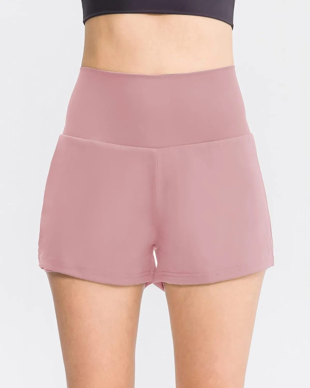 Women's Running Shorts High Waisted Sporty Workout Yoga Shorts Quick dry and Breathable Gym Athletic Shorts Pants