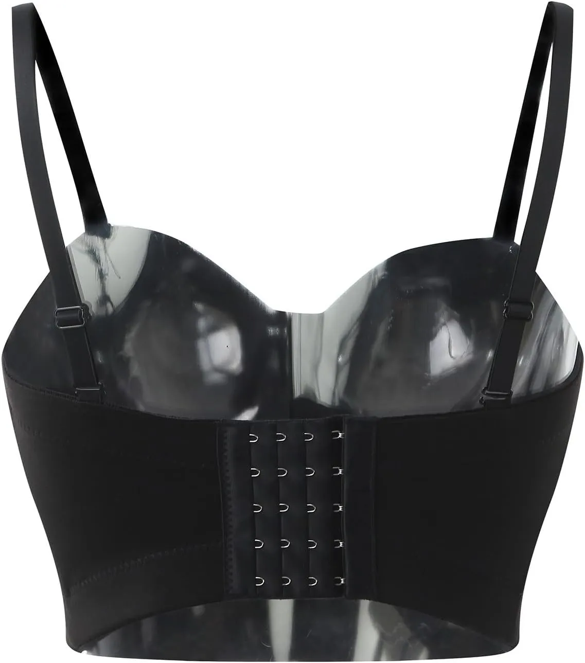 Womens Sexy Fashion Bra Adjustable Spaghetti Strap Glittering Wrap Chest Corset Tops Night Out Party Camisole Tops