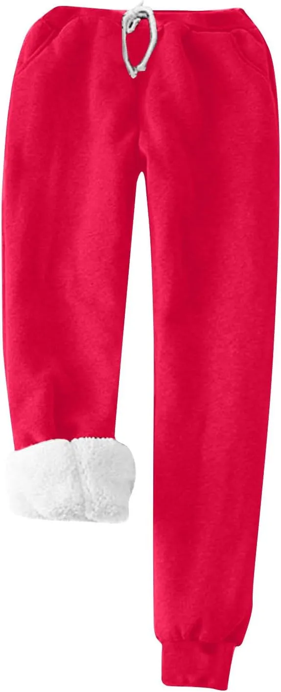 Womens Sherpa Lined Lounge Set 2 Piece Outfits Fleece Pullover Tops with Pants Loungewear Soft Warm Cozy Pajamas Sets