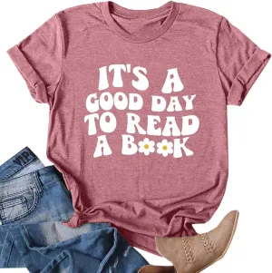 Womens Summer Graphic Tee Shirts Short Sleeve Crewneck Letter Print T Shirts Oversized Casual Fashion Shirt