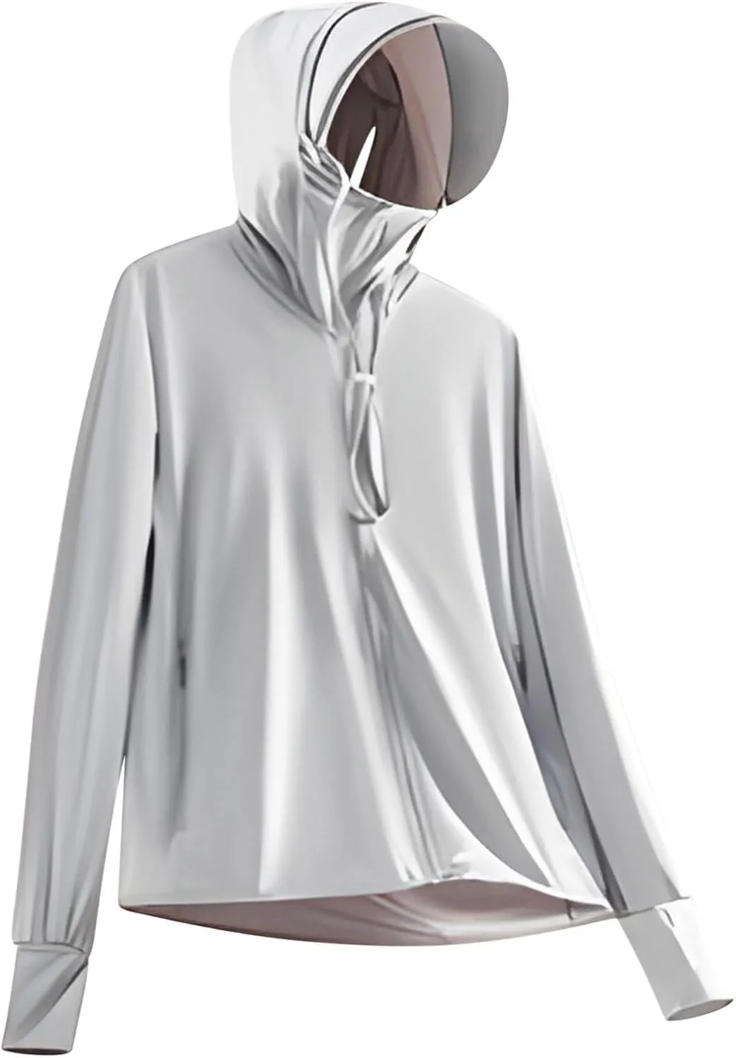Women's Sun Protection Jacket Long Sleeve Zip Up Smooth Soft Comfort Gym Hoodies Trendy Lightweight UPF50  Jackets