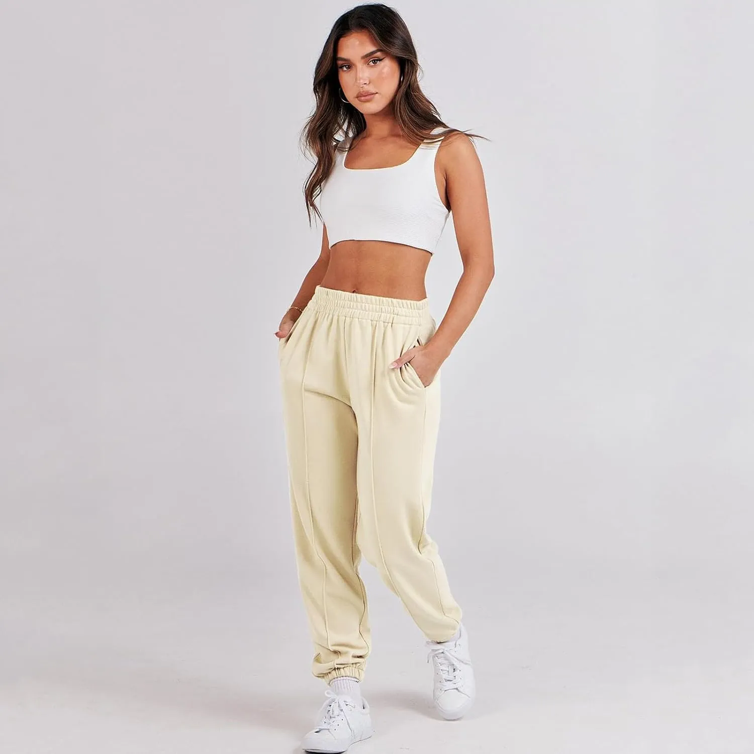 Womens Sweatpants Fashion Comfy Bottoms Sports Ski Cute Joggers Casual Comfort Drawstring Pants Trousers