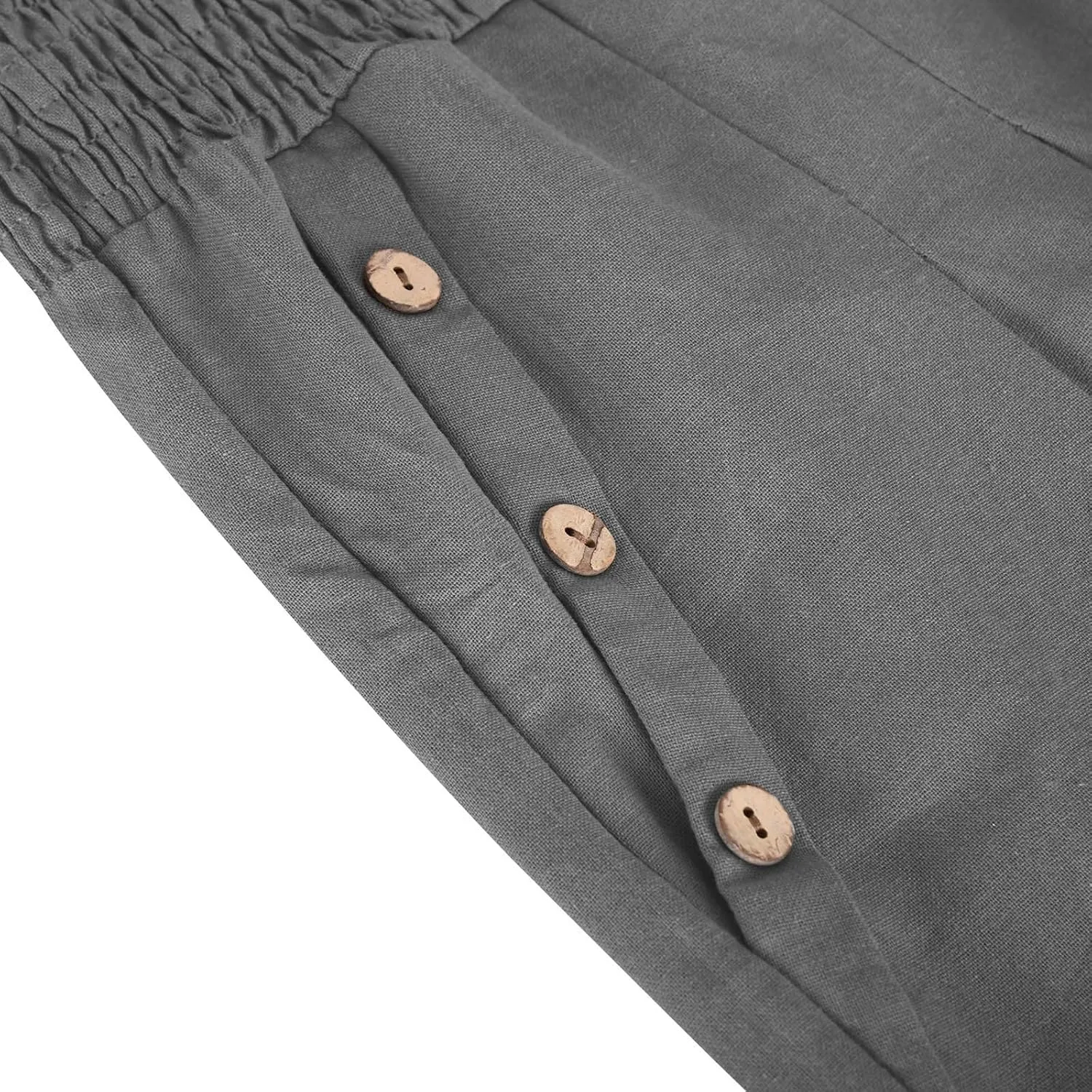 Women's Wide Leg Pants High Waisted Linen Pants Loose Fit Summer Pants Flowy Beach Pants Comfy Palazzo Pants Trousers