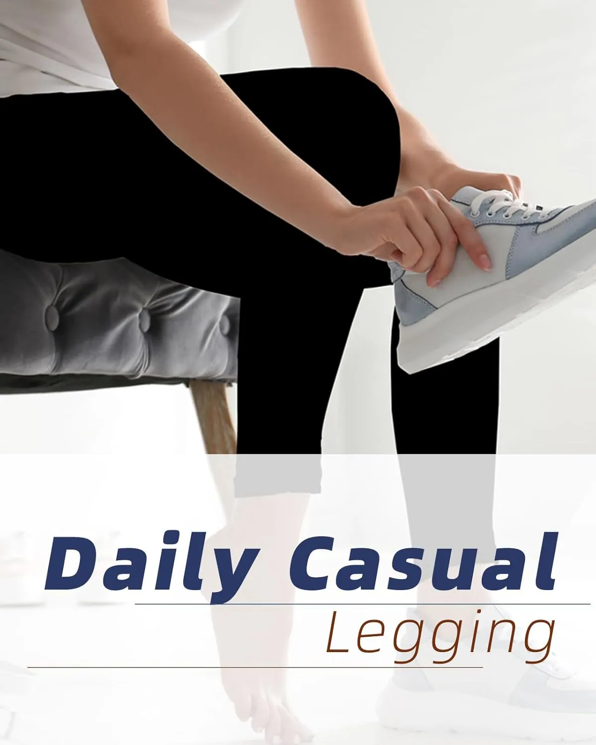 Womens Workout Leggings with High Waist Tummy Control, Buttery Smooth & Soft Seamless Activewear Leggings