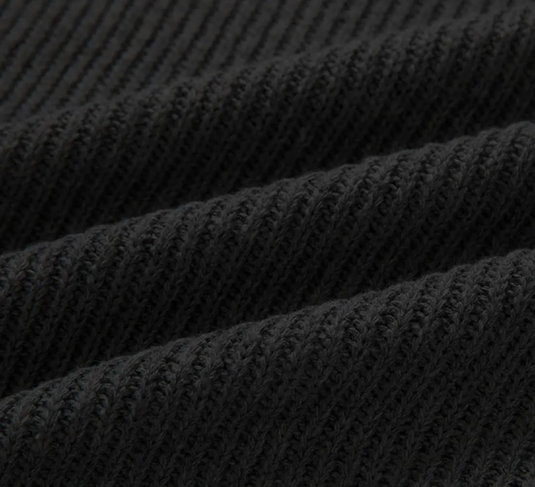yoeasy Men's Turtleneck Zipper Twisted Knitted Pullover Sweater Slim Fit Ribbed Long Sleeve Sweater Tops