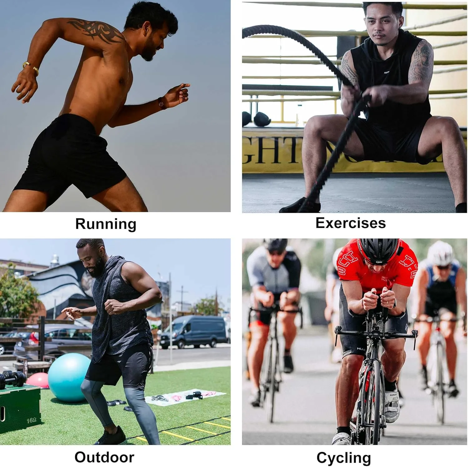 YUSHOW Mens Compression Shorts Quick Dry Spandex Shorts for Men Running Athletic Workout Underwear